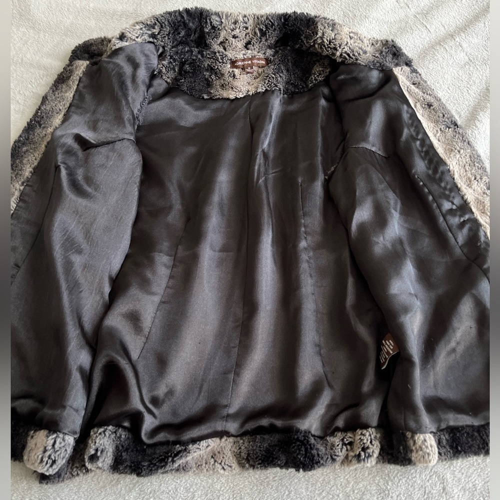 ADRIENNE VITTADINI Women's FAUX FUR Vest size M - Picture 6 of 9